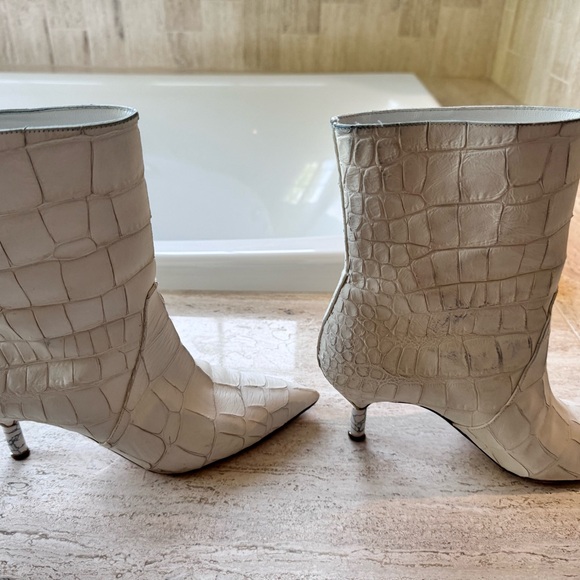 Gabriela Hearst Crocodile Ankle Boots - Picture 2 of 8